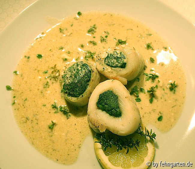 pangasiusfilet mit spinatfüllung